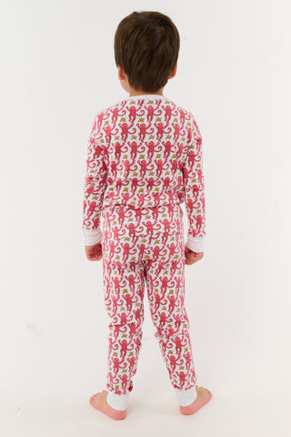 Roller Rabbit Pink Kids Monkey Pajamas
