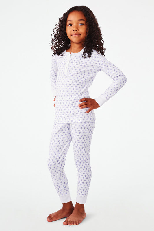 Roller Rabbit Kids Lavender Hearts Pajamas view 2