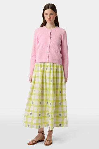 Roller Rabbit Pink Laine Cardigan