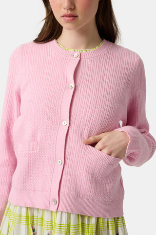 Roller Rabbit Pink Laine Cardigan
