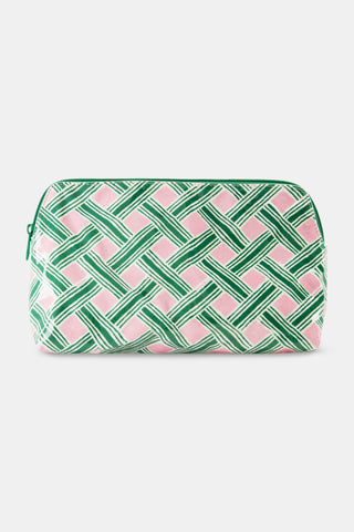 Roller Rabbit Pink Liana Makeup Bag