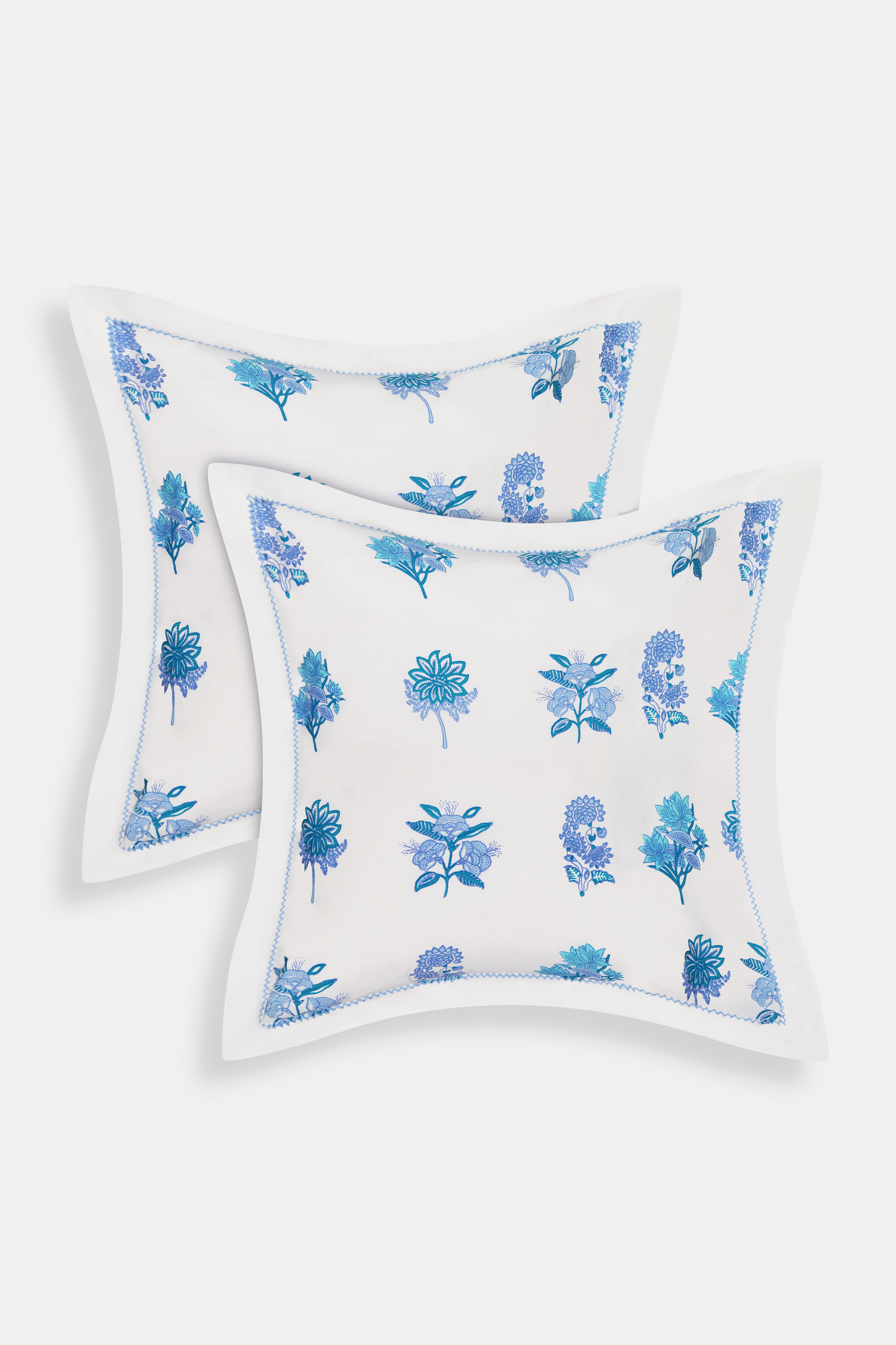 Roller Rabbit Larissa Pillowcase Set Blue