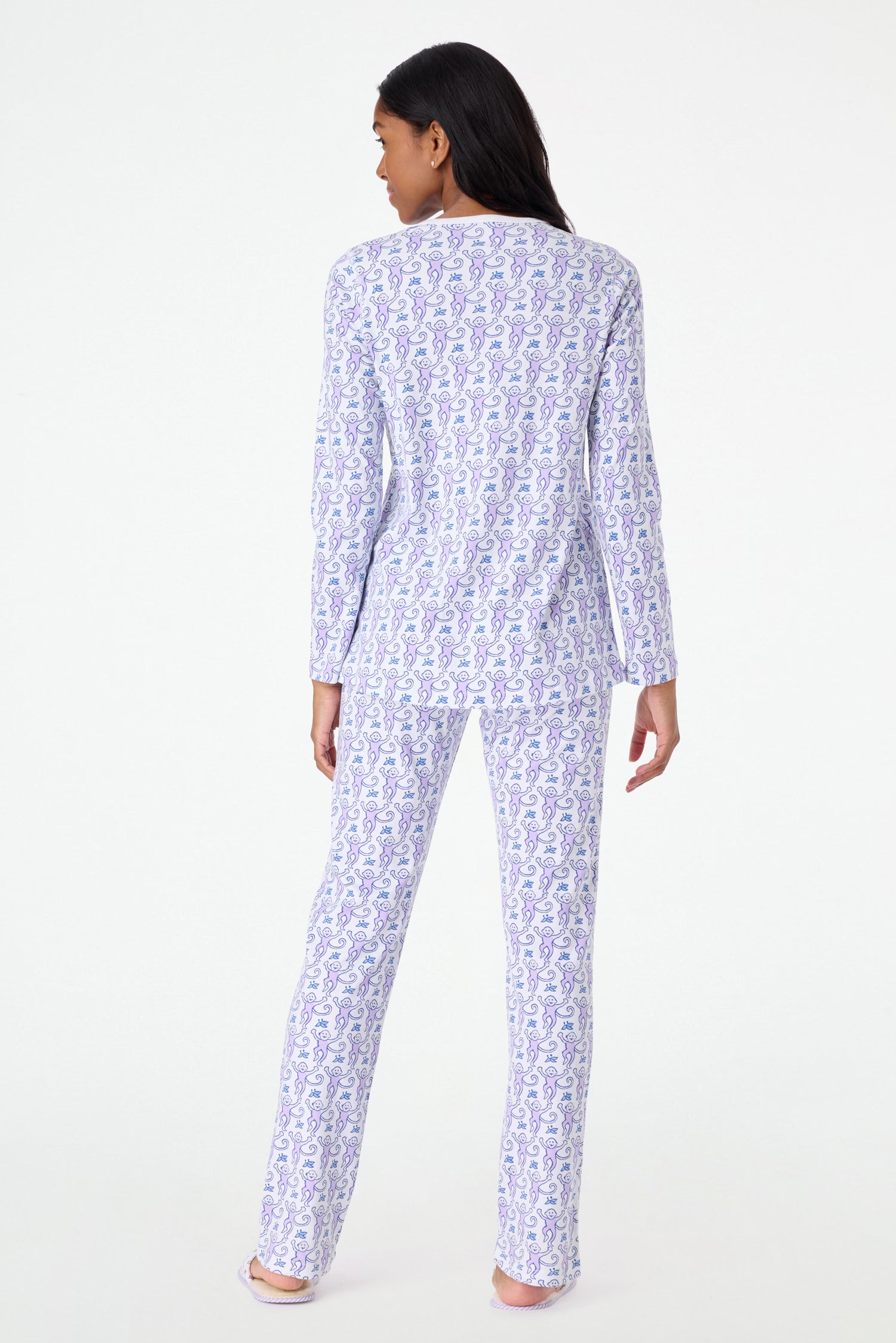 Roller Rabbit Lavender Monkey Pajamas