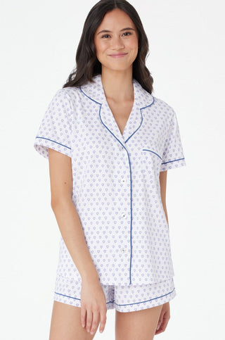 Roller Rabbit Lavender Hearts Polo Pajamas