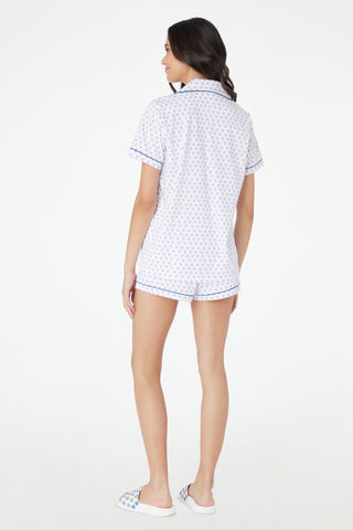 Roller Rabbit Lavender Hearts Polo Pajamas