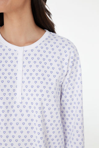 Roller Rabbit Lavender Hearts Pajamas