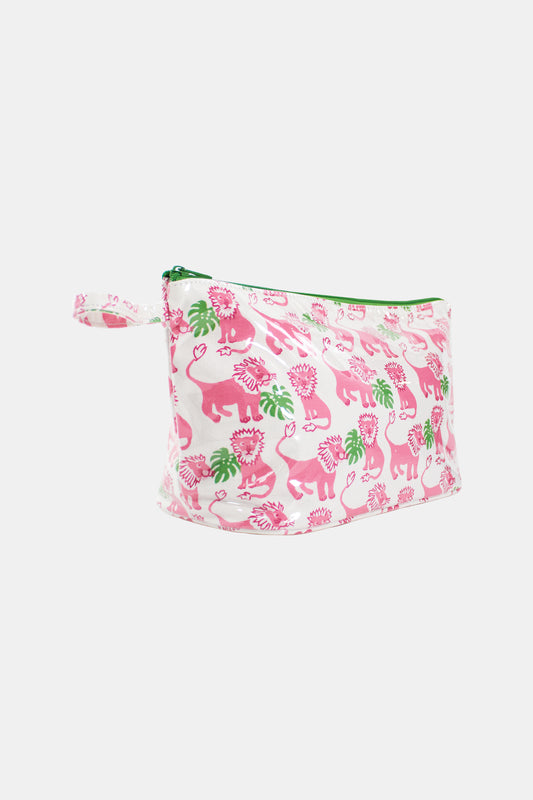 Roller Rabbit Pink Leo the Lion Toiletry Bag