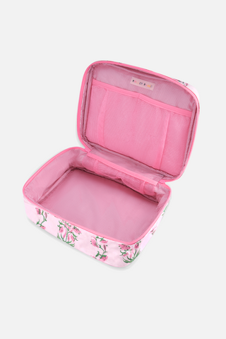 Roller Rabbit Pink Lily Stripe Carry All Case