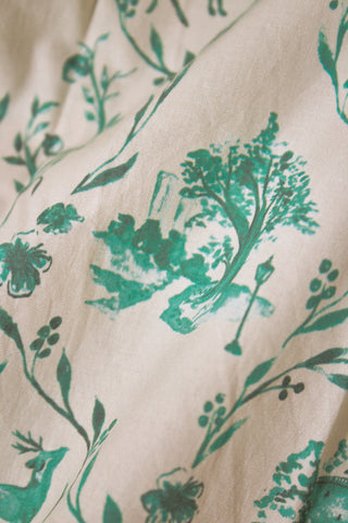 Roller Rabbit Woodland Toile Quilted Carmen Jacket
