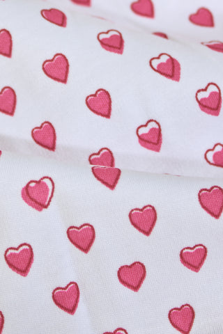 Hearts Long Sleeve Polo Pajamas