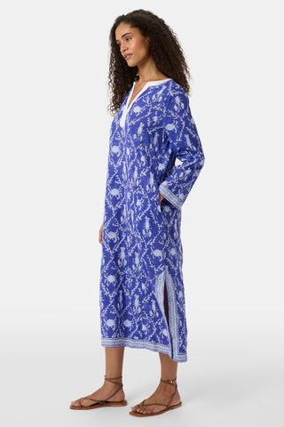Roller Rabbit Blue Lobster Trellis Johanna Caftan