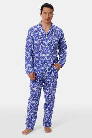 Roller Rabbit Blue Mens Lobster Trellis Loungewear