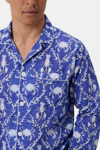 Roller Rabbit Blue Mens Lobster Trellis Loungewear