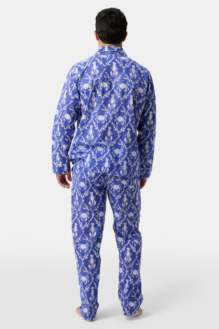 Roller Rabbit Blue Mens Lobster Trellis Loungewear