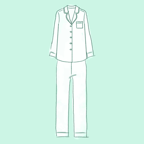 Long Sleeve Polo Pajamas