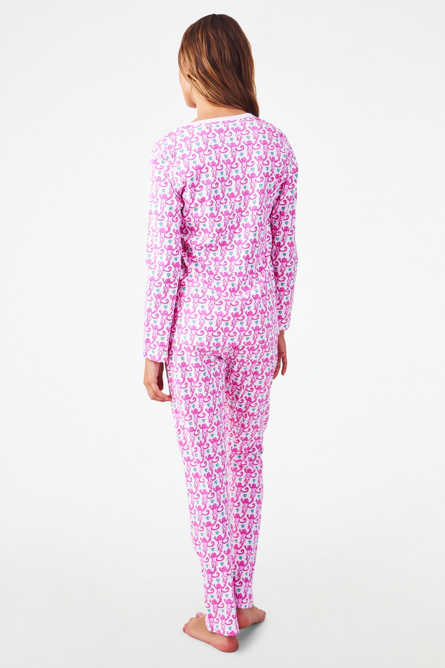 Roller Rabbit Bubblegum Lovely Monkey Pajamas