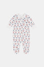 Infant Love Bunnies Zipper Footie Pajamas