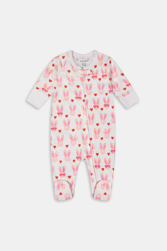 Infant Lovestruck Zipper Footie Pajamas
