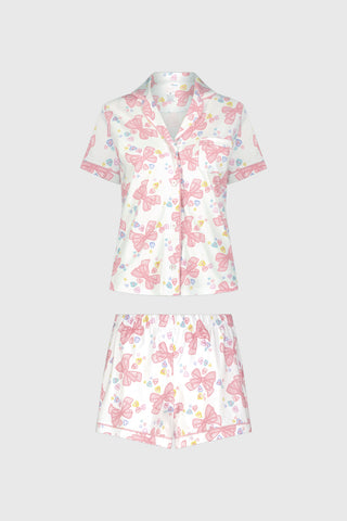 Roller Rabbit Pink Sugar Doily Beaux Polo Pajamas