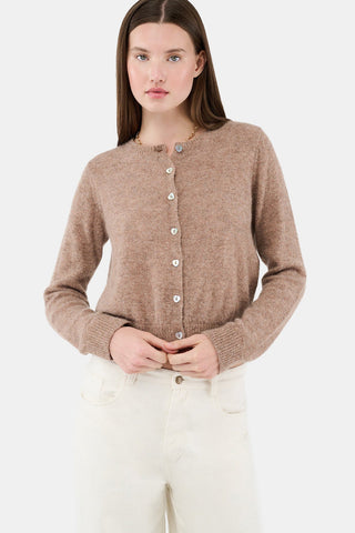 ROLLER RABBIT COPPER LUREX SHINE MOXIE CARDIGAN