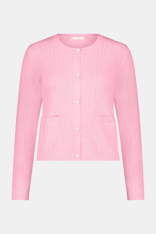Roller Rabbit Pink Laine Cardigan