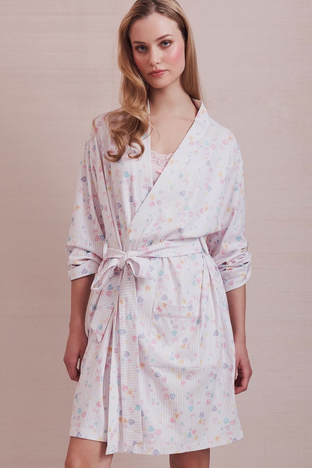 Candy Heart Stripe Blake Robe – Roller Rabbit