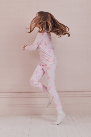Roller Rabbit Blush Kids Cupid's Kiss Juniper Pajamas