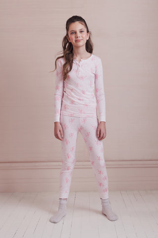 Roller Rabbit Blush Kids Cupid's Kiss Juniper Pajamas