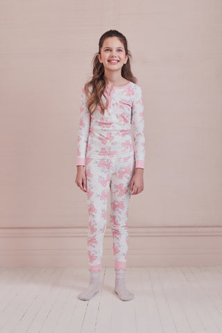 Roller Rabbit Pink Sugar Kids Doily Beaux Pajamas
