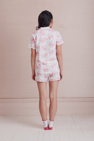 Roller Rabbit Pink Sugar Doily Beaux Polo Pajamas