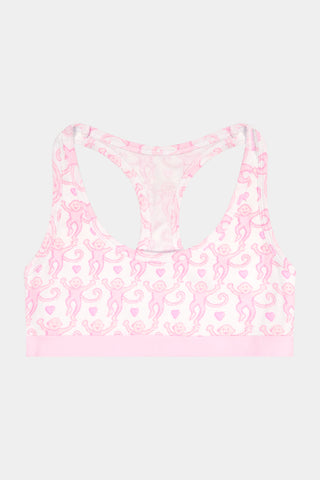 Roller Rabbit Lovely Monkey Madison Racerback Bralette Pink