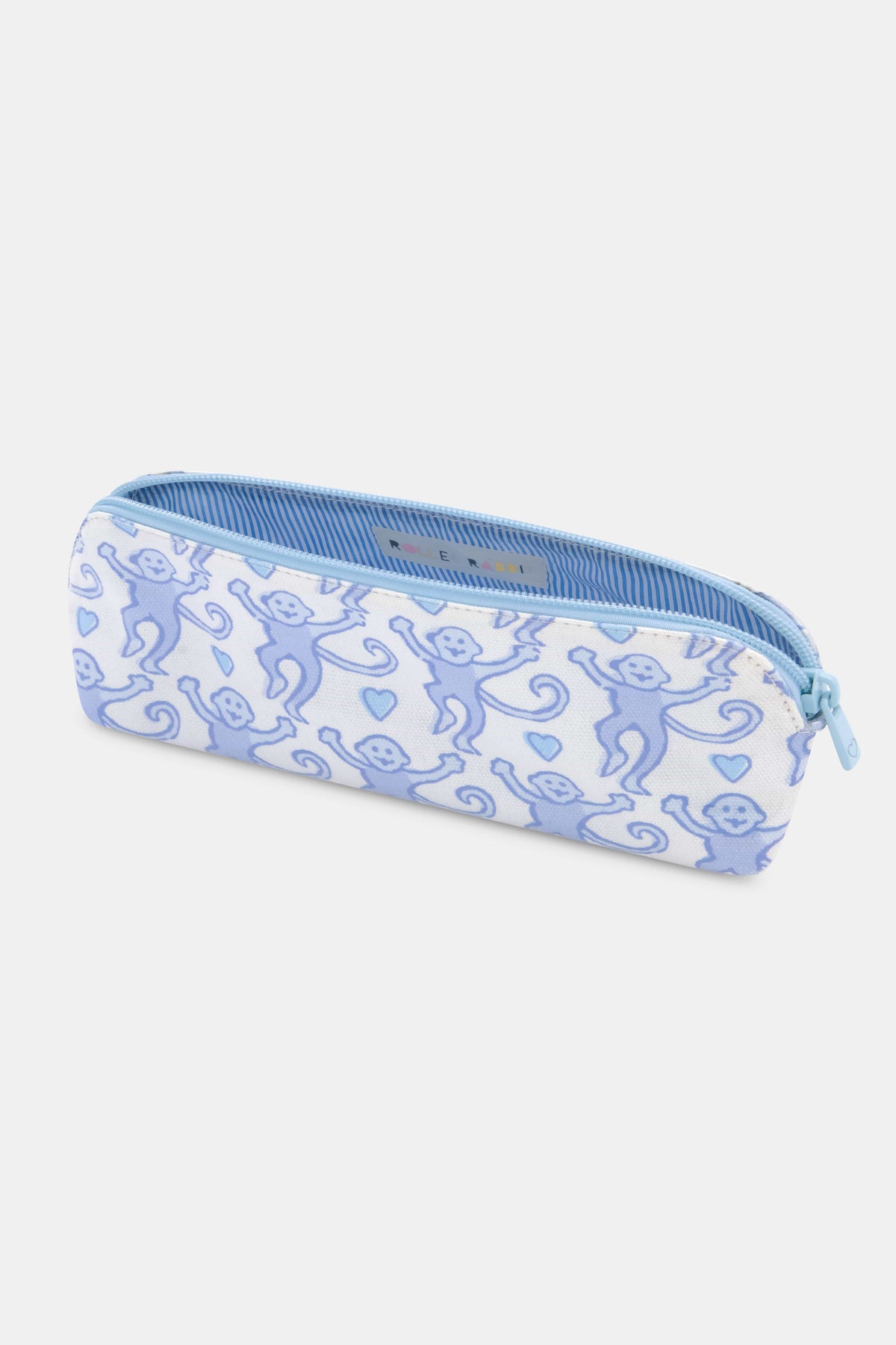 Roller Rabbit Blue Monkey Print White Backpack Monkey Fiora Set | Roller Rabbit main image 2