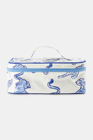 Roller Rabbit Blue Wild Tigers Carry All Case