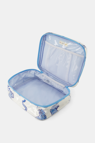 Roller Rabbit Blue Wild Tigers Carry All Case