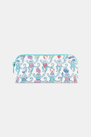 Newport Beach Monkey Makeup Bag