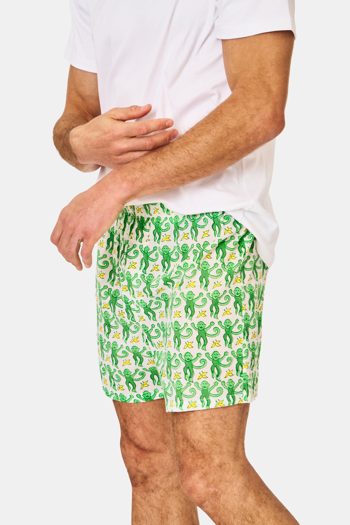 Roller Rabbit Men's Green & Blue Monkey Boxer Set view 1