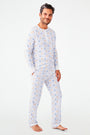 Roller Rabbit Men's Festival Of Lights Spencer Pajamas