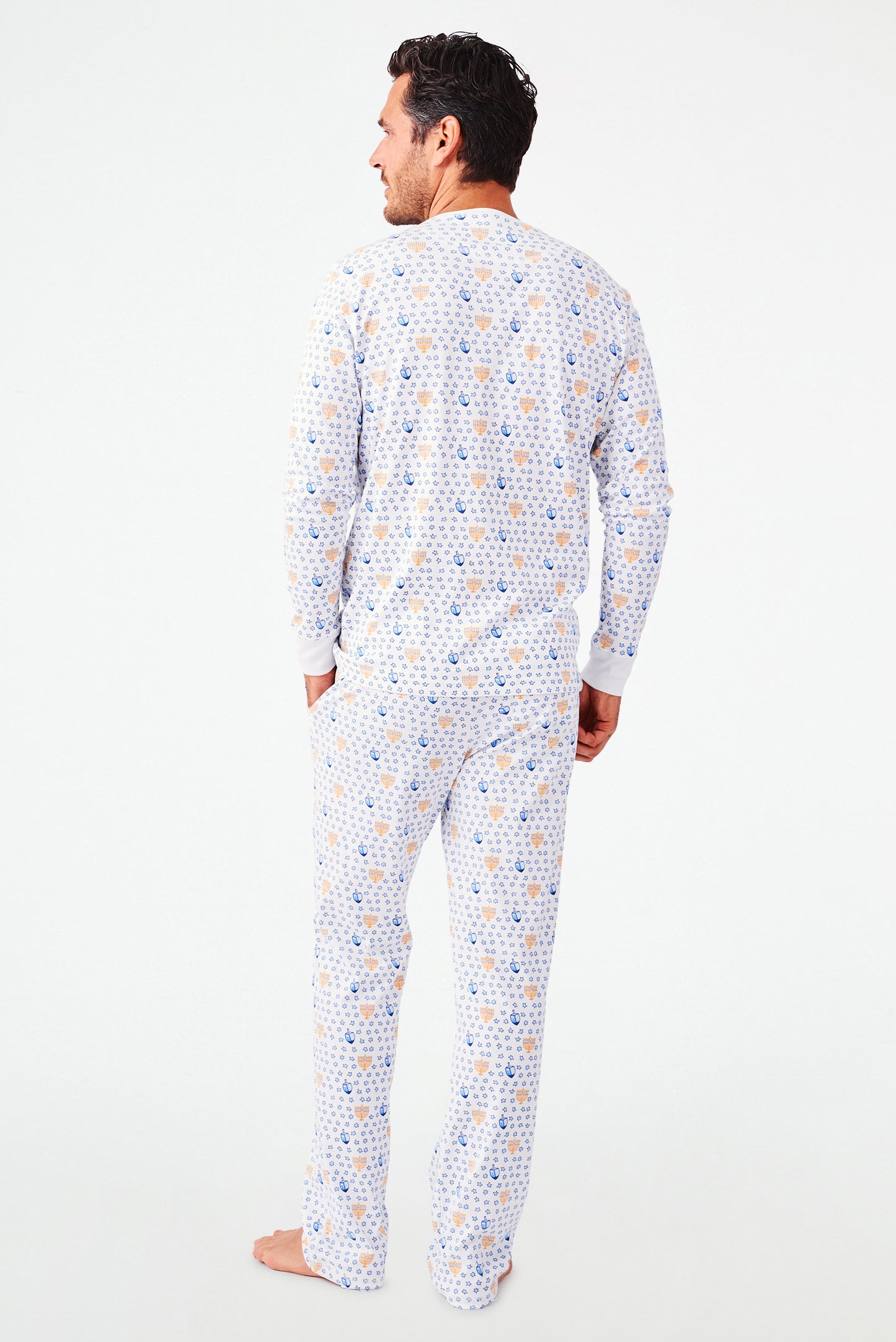 Roller Rabbit Men's Festival Of Lights Spencer Pajamas