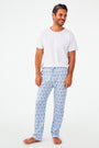 Roller Rabbit Mens Powder Blue/Navy Lovely Monkey Simon Pant