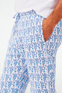 Roller Rabbit Mens Powder Blue/Navy Lovely Monkey Simon Pant