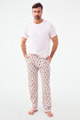 Roller Rabbit Mens Lovely Monkey Simon Pant Orange/Navy 