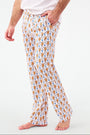 Roller Rabbit Mens Lovely Monkey Simon Pant Orange/Navy 