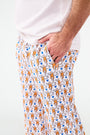 Roller Rabbit Mens Lovely Monkey Simon Pant Orange/Navy 