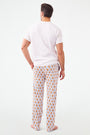 Roller Rabbit Mens Lovely Monkey Simon Pant Orange/Navy 