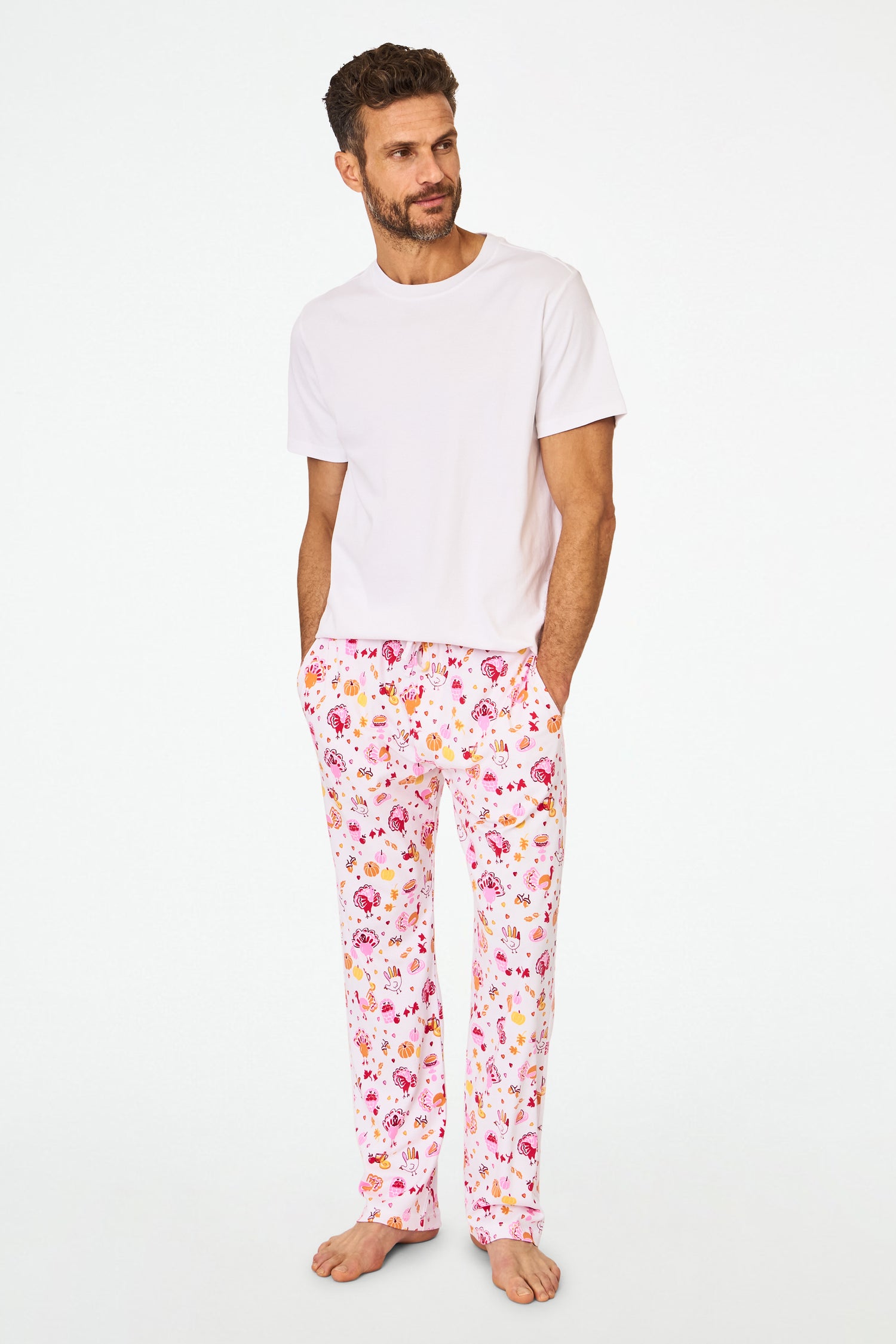 Roller Rabbit Men's Orange Fall-A-Palooza Troy Pajamas  view 5