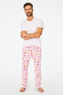 Roller Rabbit Men's Orange Fall-A-Palooza Troy Pajamas