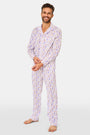 Men's Trick or Treat Long Sleeve Polo Pajamas