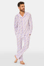 Men's Trick or Treat Long Sleeve Polo Pajamas