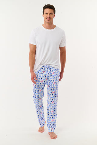 Roller Rabbit Blue Mens Sammy The Sheep Simon Pant