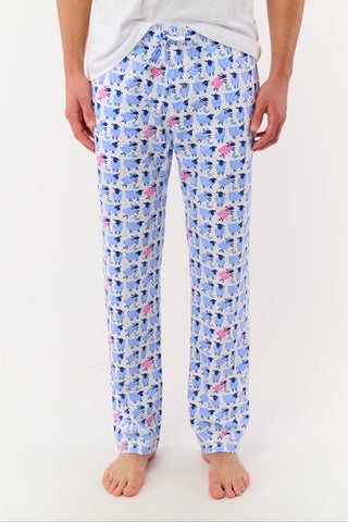 Roller Rabbit Blue Mens Sammy The Sheep Simon Pant
